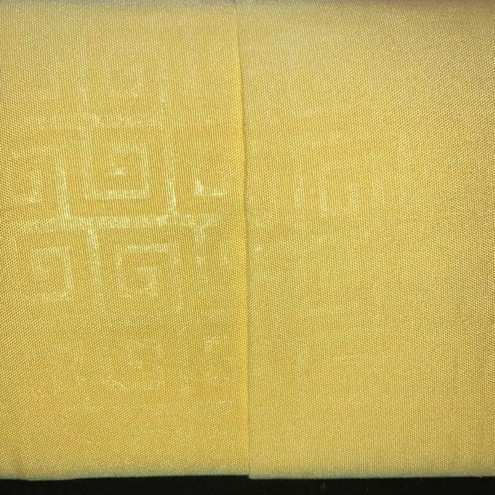 Traditional At Home 6pc Full Sheet Set Yellow gold with embossed geek key print
